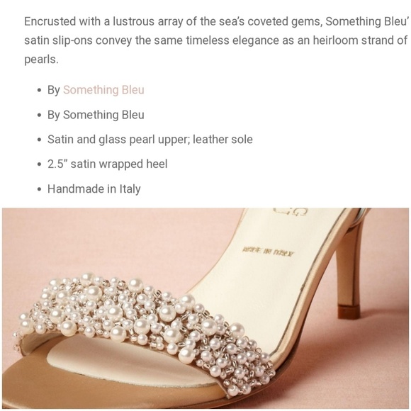 Anthropologie X BHLDN Oyster Bed D'orsay Heels - Picture 6 of 8